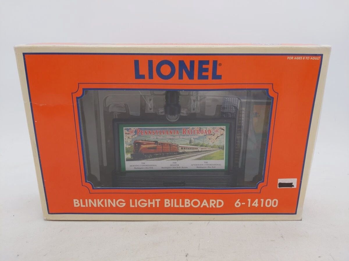 Used O Lionel 6-14100 Blinking Light Billboard