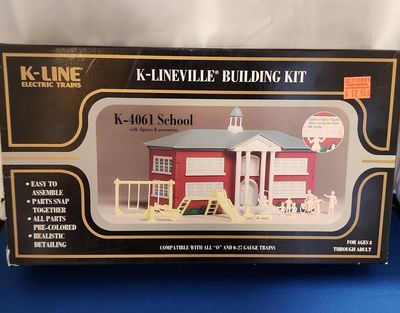 Used O K-Line K-4061 School &amp; Playground Build Kit