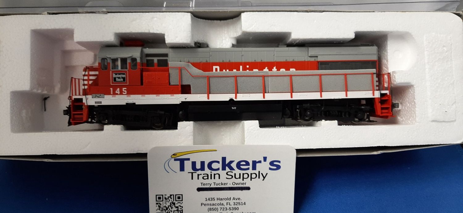 Used HO Atlas U28B Burlington Road #145 DCC/Sound