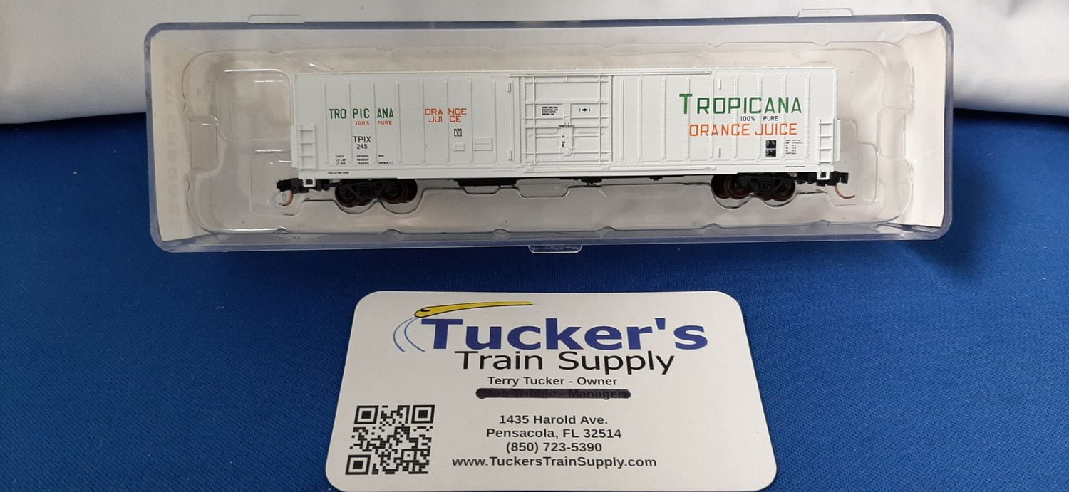 Used N Red Caboose "Tropicana Orange Juice" Freight Car  #TPIX245