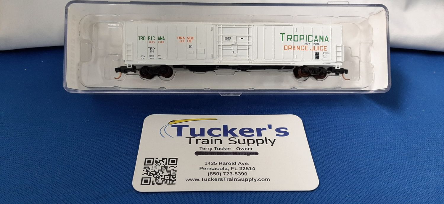 Used N Red Caboose "Tropicana Orange Juice" Freight Car #TRIX202