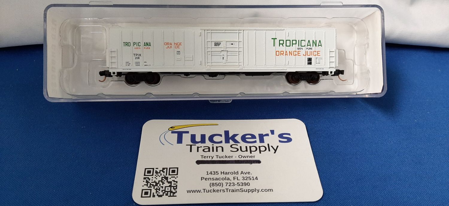 Used N Red Caboose "Tropicana OOrange Juise" Freight Car #TRIX208