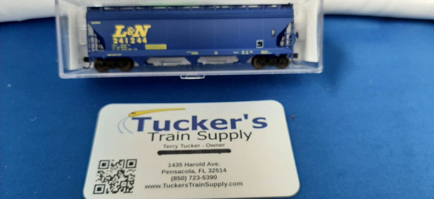 Used N Pacific Western L&amp;N 1078C ACF 3-Bay 4650 Covered Hopper Road #241244