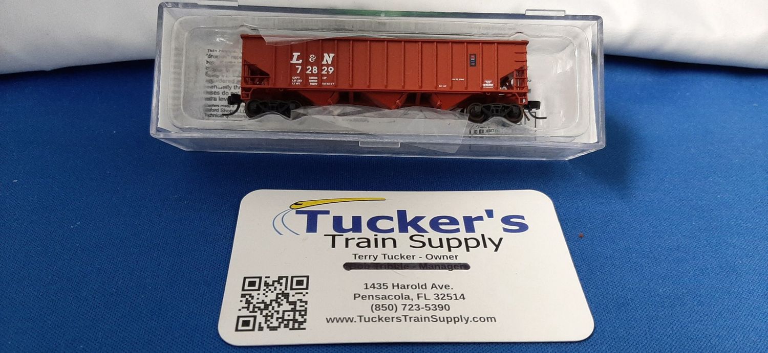 Bluford N 14183 L&amp;N 14-Panel Rib Sided Hopper Road #72829