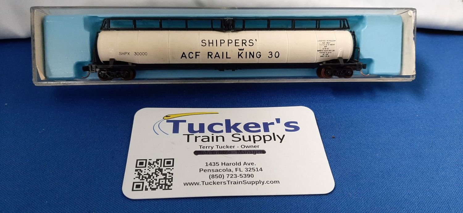 Used N Atlas 2346 Shipping Car Line Jumbo Tank Road # SHPX 30000