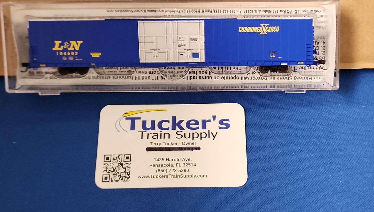 Used N Bluford 86101 L&amp;N 86' Double Door Auto Parts Boxcar Road #104602