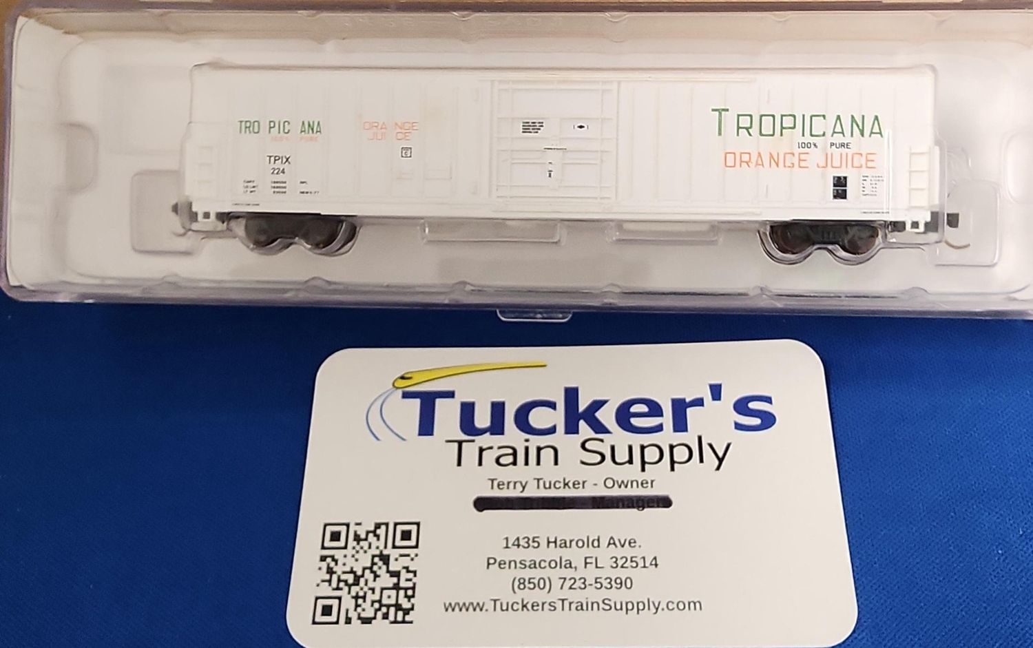 Used N Red Caboose "Tropicana Orange Juice" RN-17225-21 62' Insulated Box Car Road #TPIX224