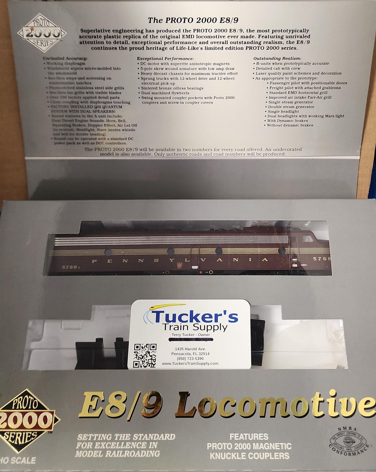 Used HO Walthers/Life-Like Pennsylvania E8/9 RM587191 Road #5768