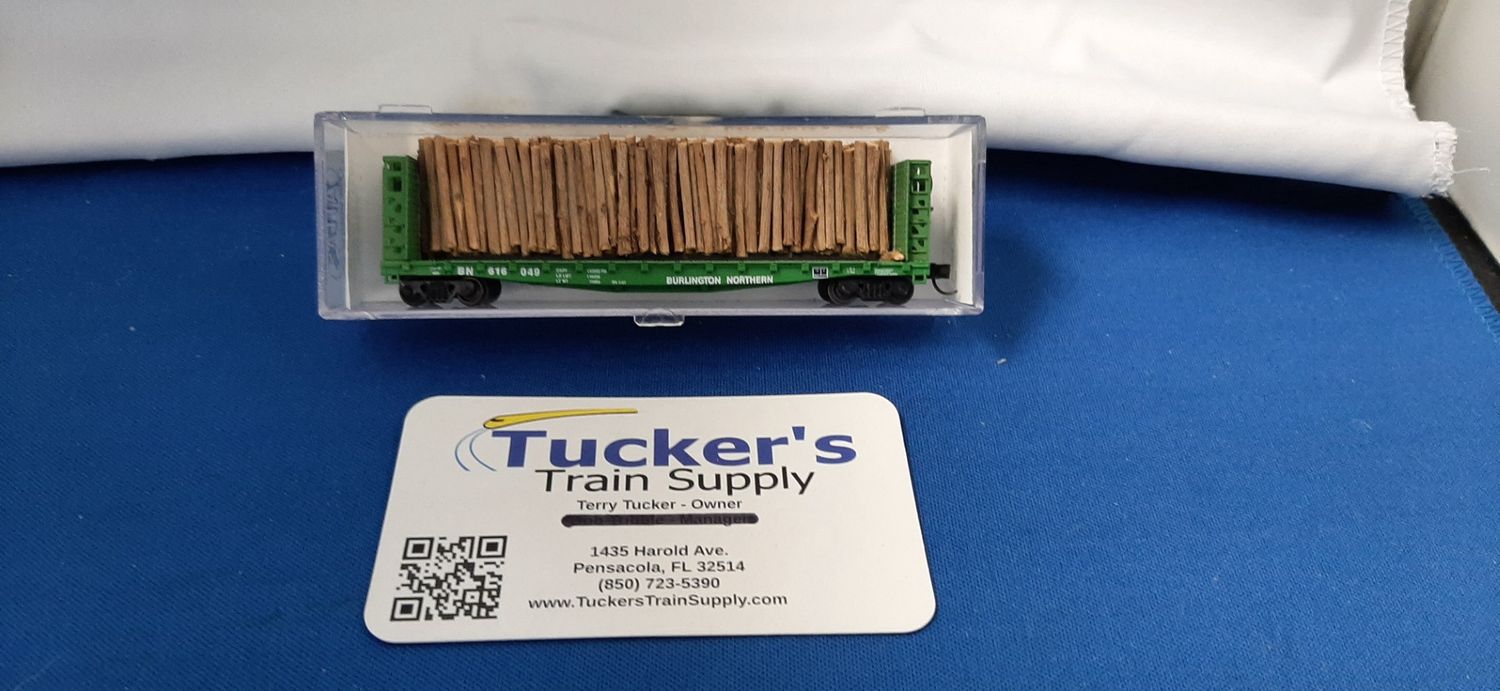 Used N Atlas BN 55' Pulpwood Flatcar Road #616049