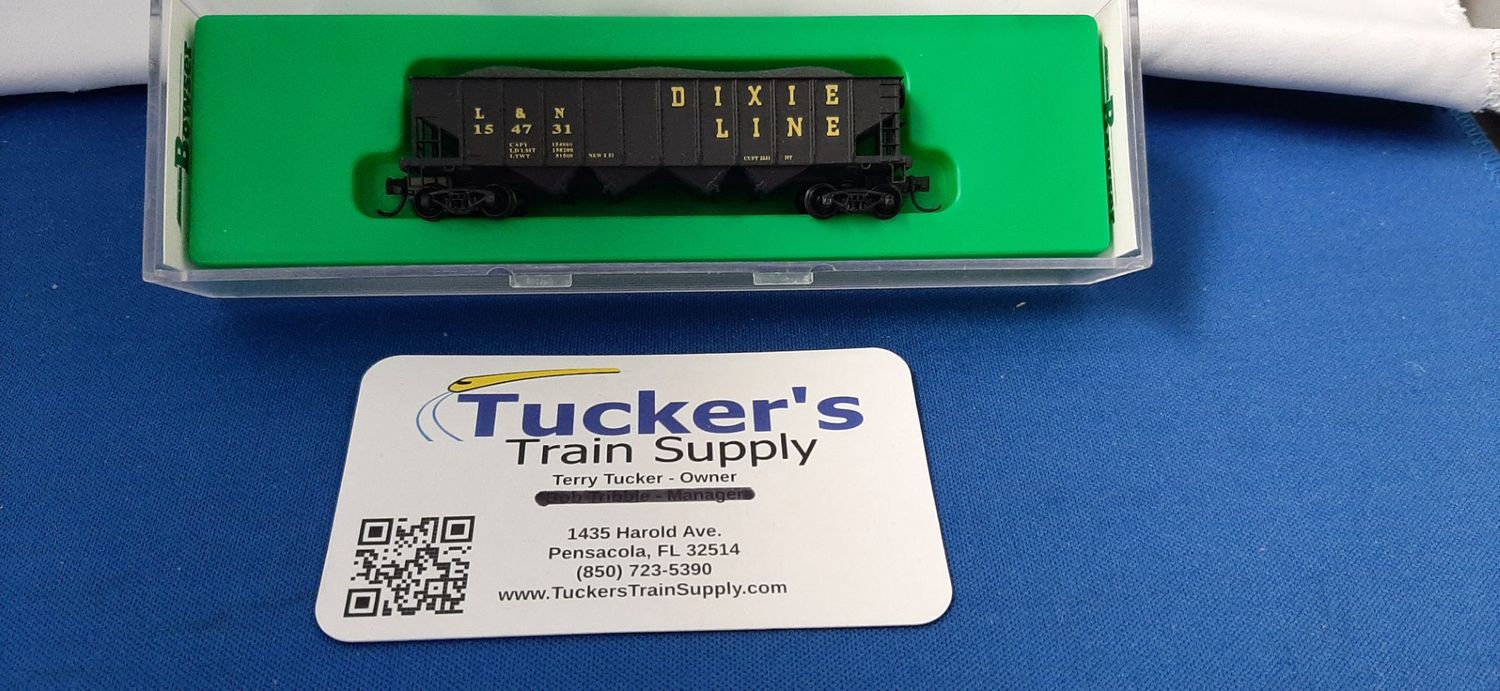 Used N Bowser 37652 L&amp;N/Dixie Line 70 Ton 4-Bay Hopper Road #154731