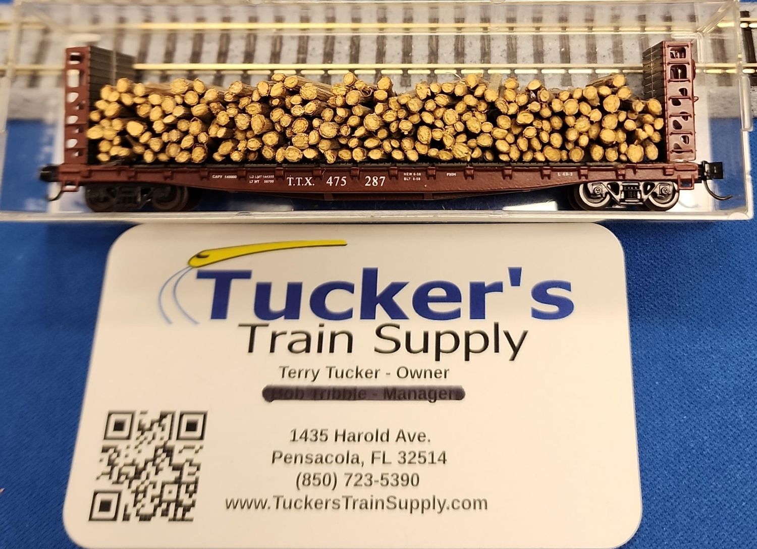 Used N Unknown 55' Pulpwood Car w/Load Road #TTX475287