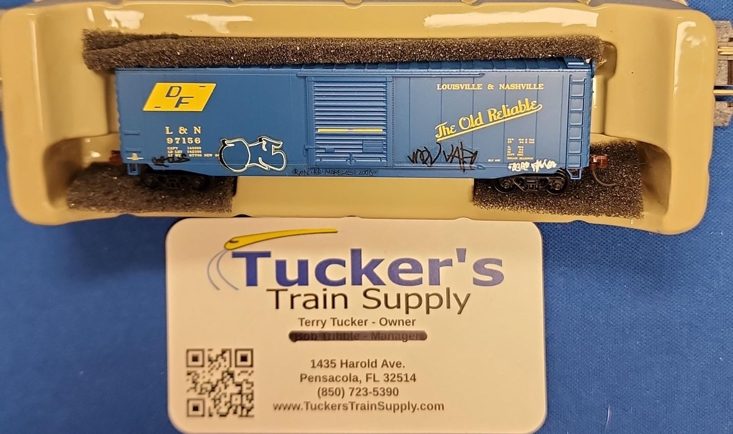 Used N Athearn 14130 L&amp;N 50' PS-1 Single Door Boxcar Road #97156