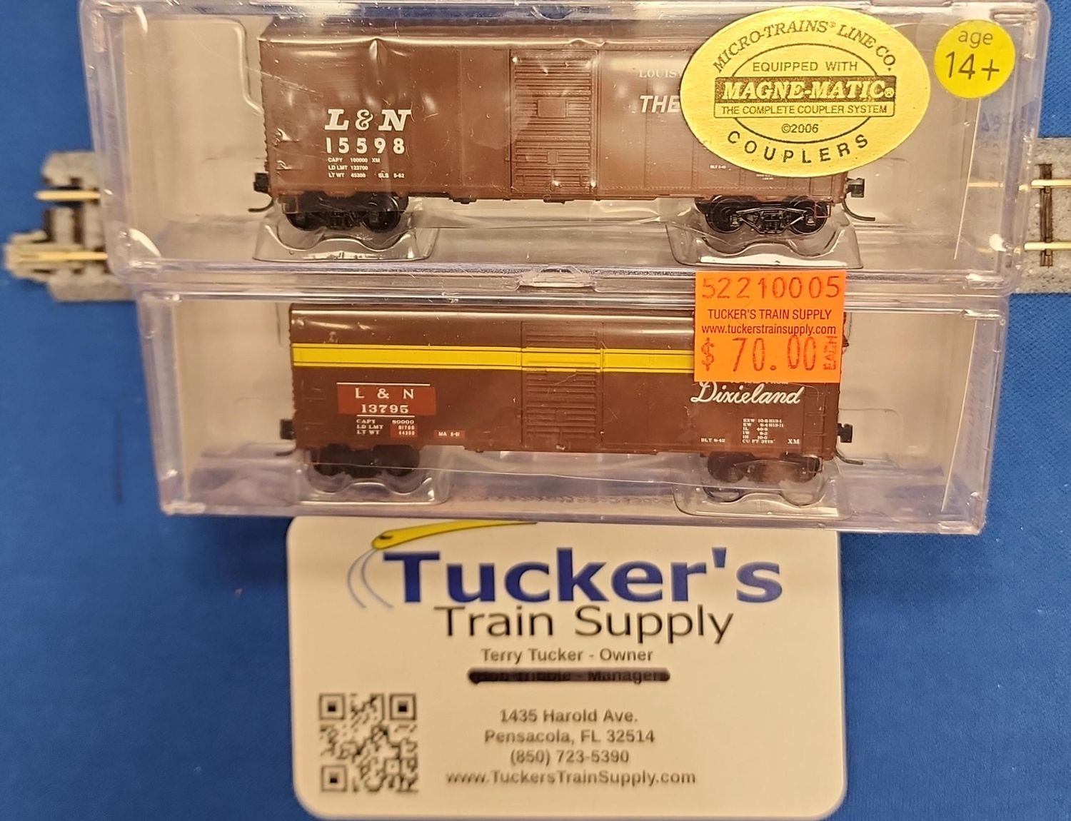 Neal's N Gauging N L&amp;N NSCDLX 08-07 2-Pack Road #'s 15598 &amp; 13795