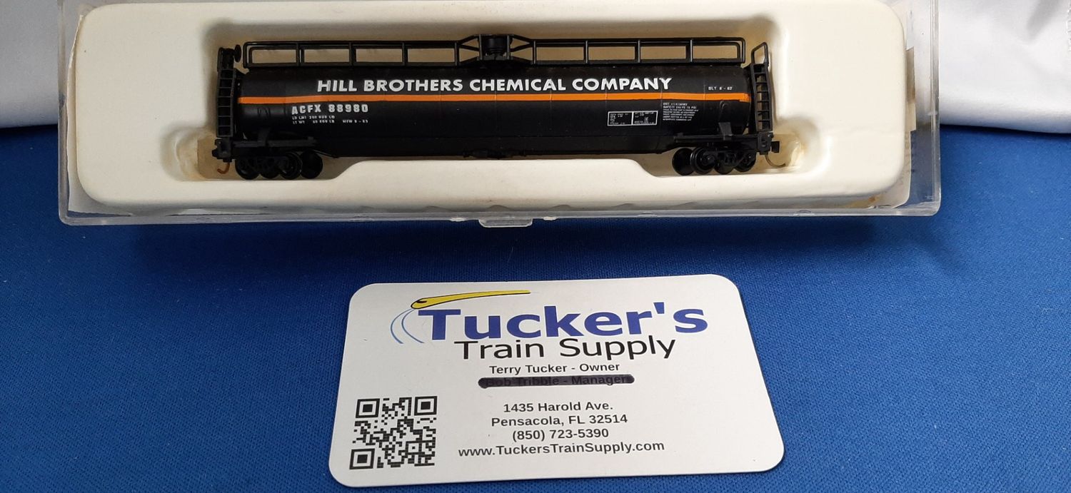 Used N Con-Cor 001-556107 (1) 60' Jumbo Tank Car Hill Bros. Chem Co Road #ACFX 88980