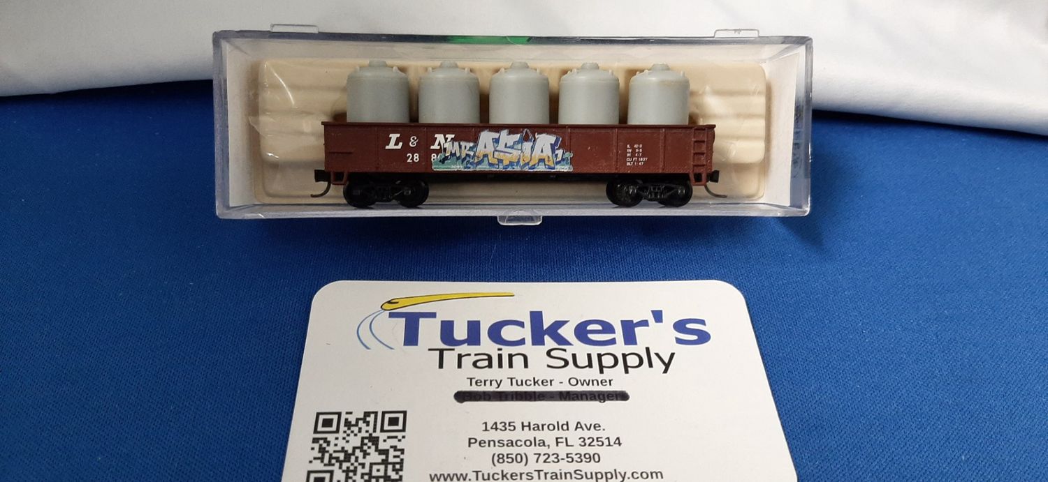 Used N Atlas 35011 L&amp;N 42' Gondola w/Load Road #28802