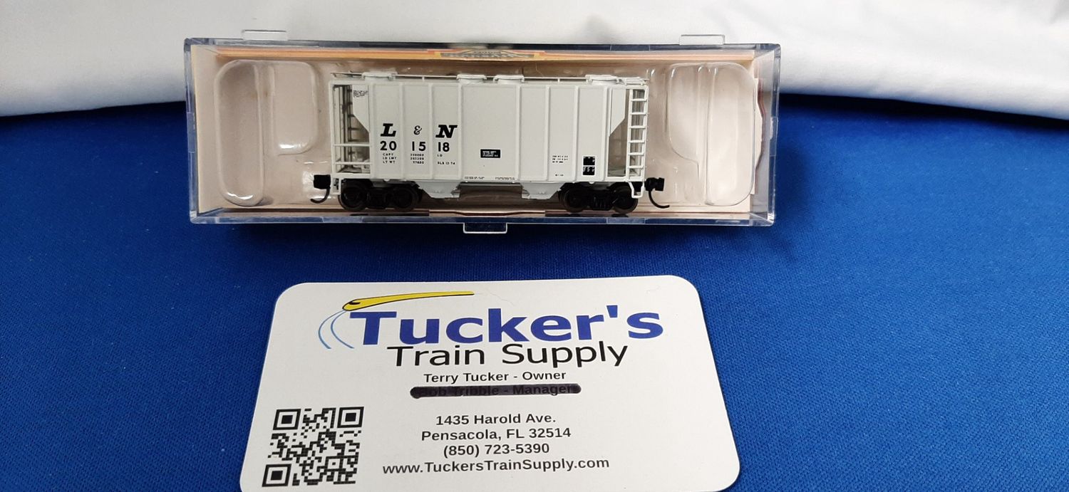 Used N Athearn L&amp;N 34' PS2-2600 Covered Hopper Road #201518
