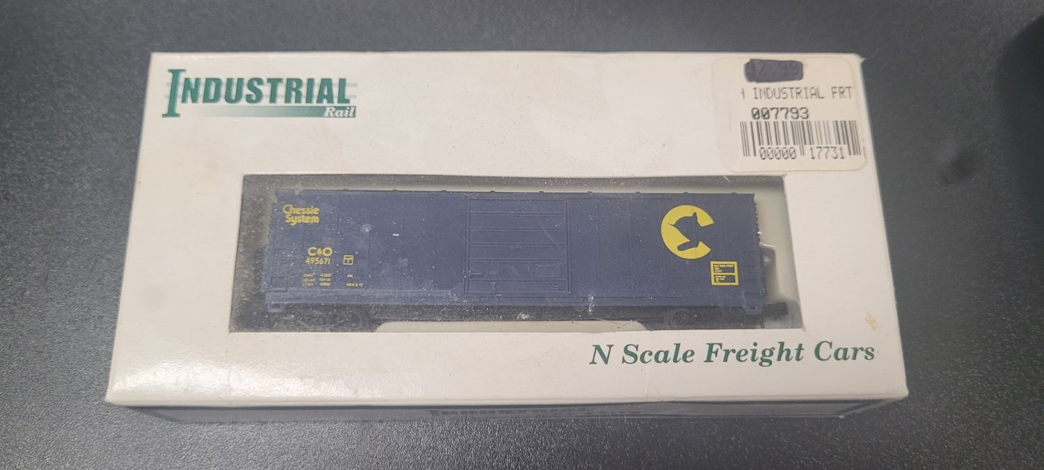 Used N Industrial Rail 7793 C&amp;O Boxcar