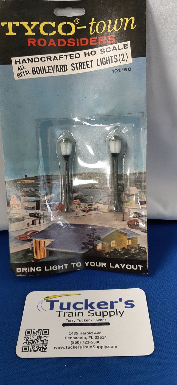 Used HO Tyco 102-150 Mercury Street Lights Pkg. of 2