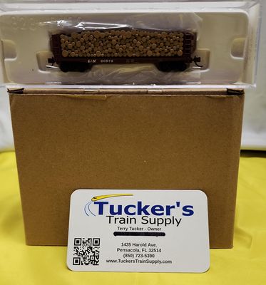 Used N Atlas Pulpwood Flat Car w/Load Road #20572