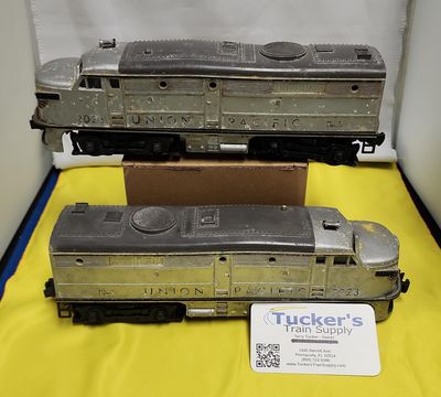 Used O Lionel 2023 Twin Diesel Locomotive Road #2023 (Needs Body Care) Pkg. of 2