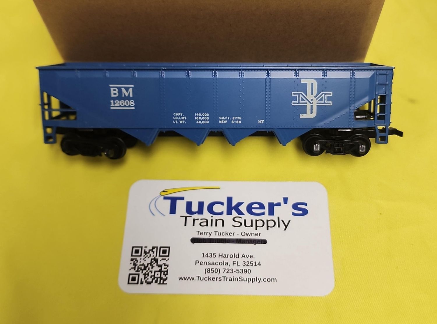 Used HO Unknown BM 4 Bay Open Hopper Road #12608