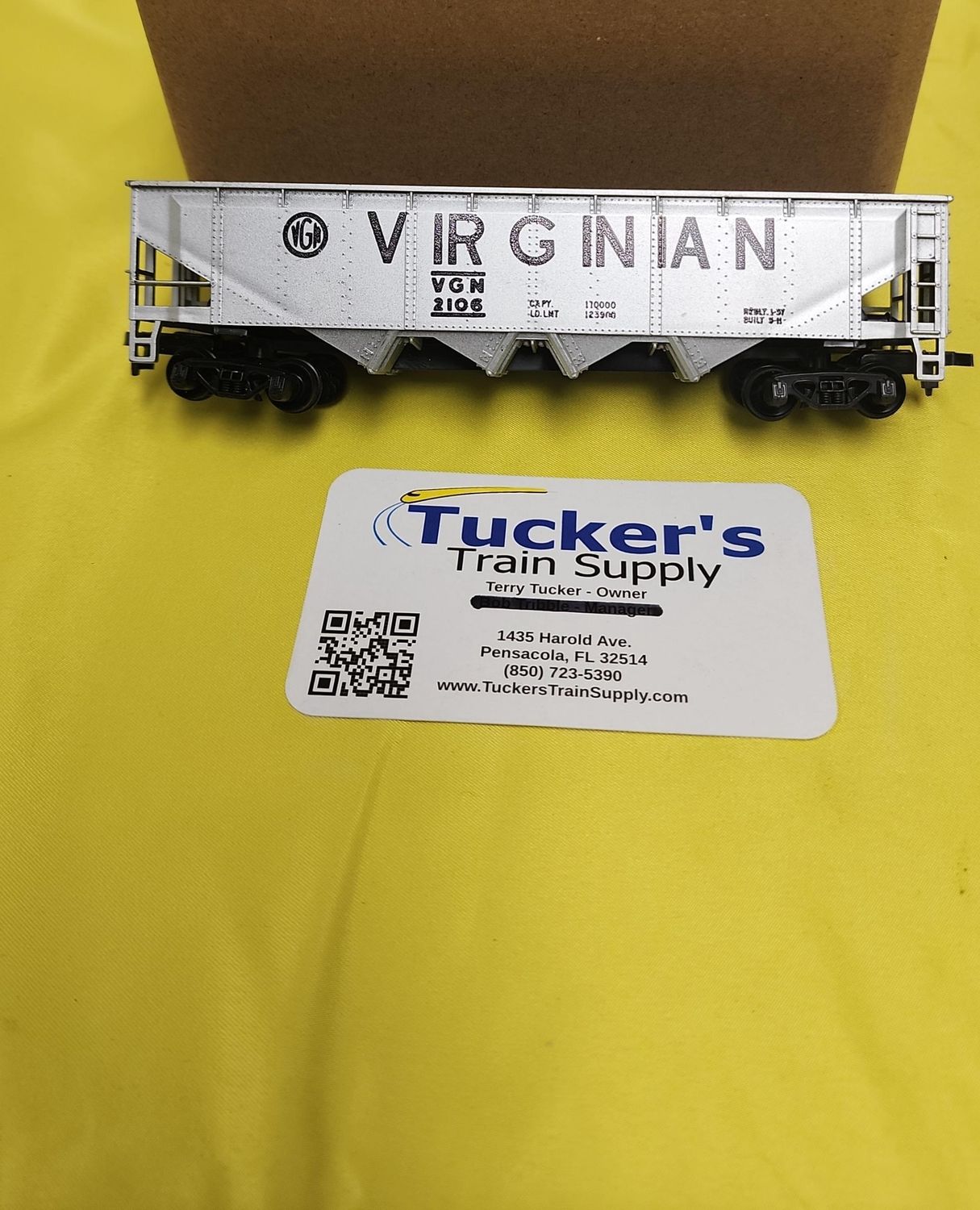 Used HO 4 Bay 40' Virginian Open Hopper Road #VGN 2106