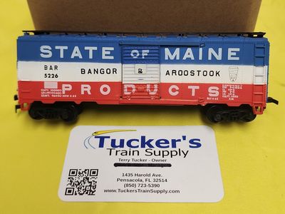 Used HO 5226 Bangor &amp; Aroostook 40' Single Door Boxcar Road #BAR5226