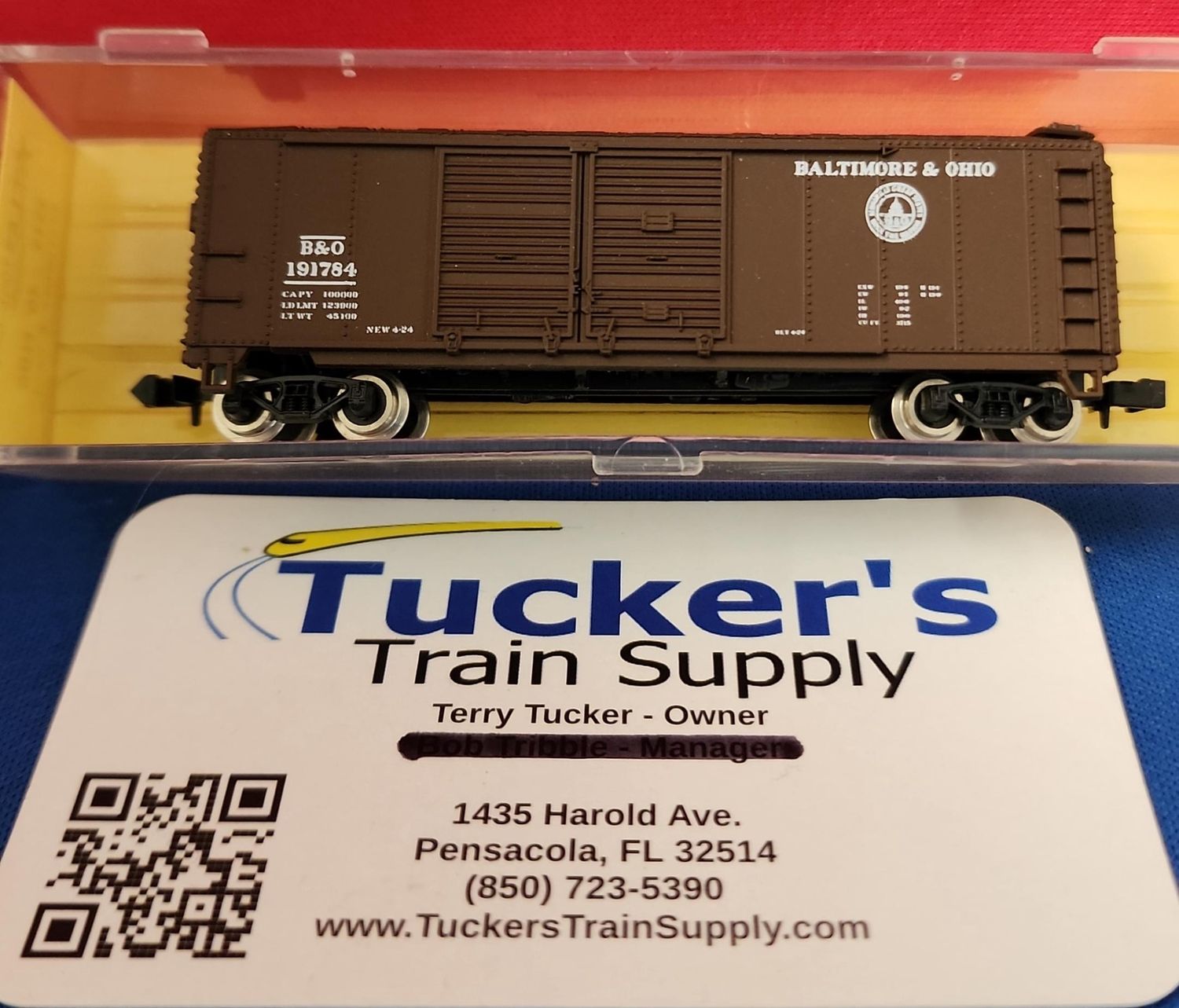 Used N Atlas 3319 40' B&amp;O Plug Door Boxcar Road #181784