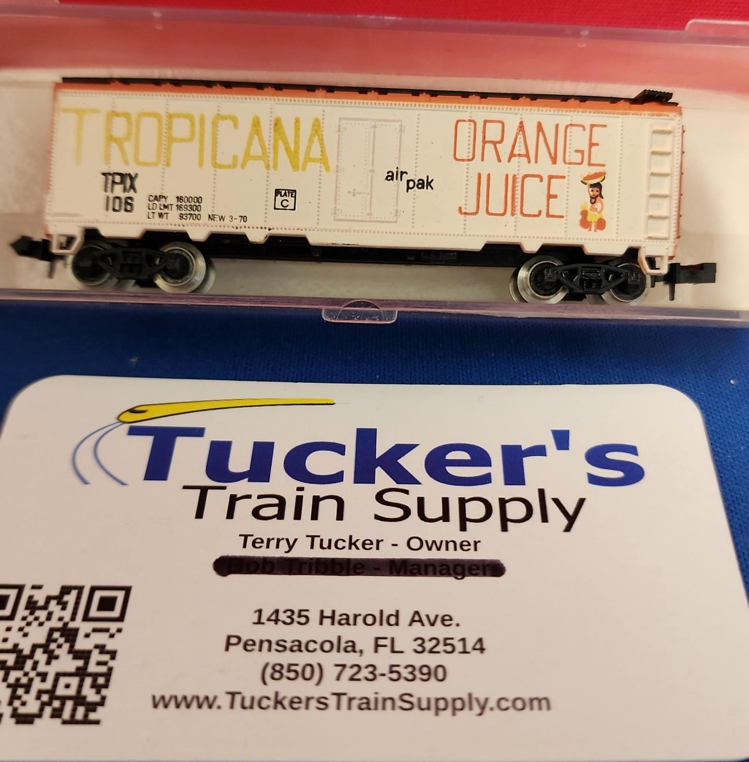 Used N Model Power 3404 40' Boxcar Tropicana Road #TPIX 106