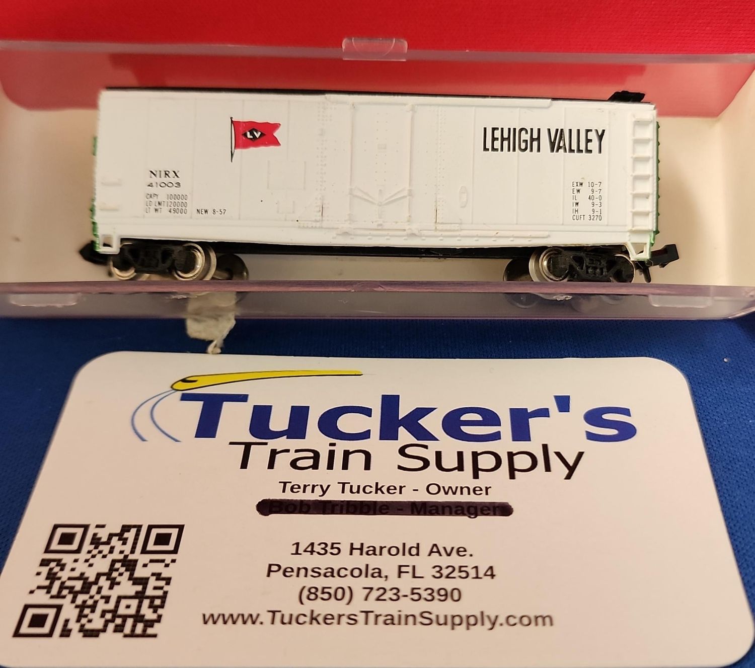 Used N Model Power 40' Boxcar 3423 Lehigh Valley Road #NIRX41003
