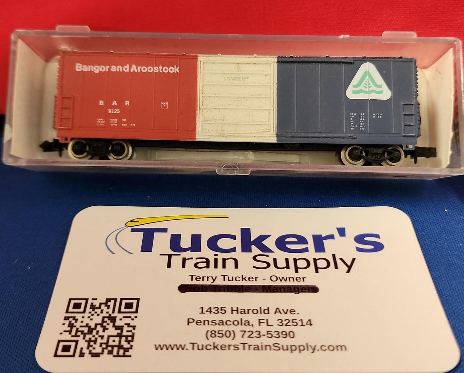 Used N Life-Like 7731 50' Evans Boxcar Bangor &amp; Aroostock Road #BAR 9125