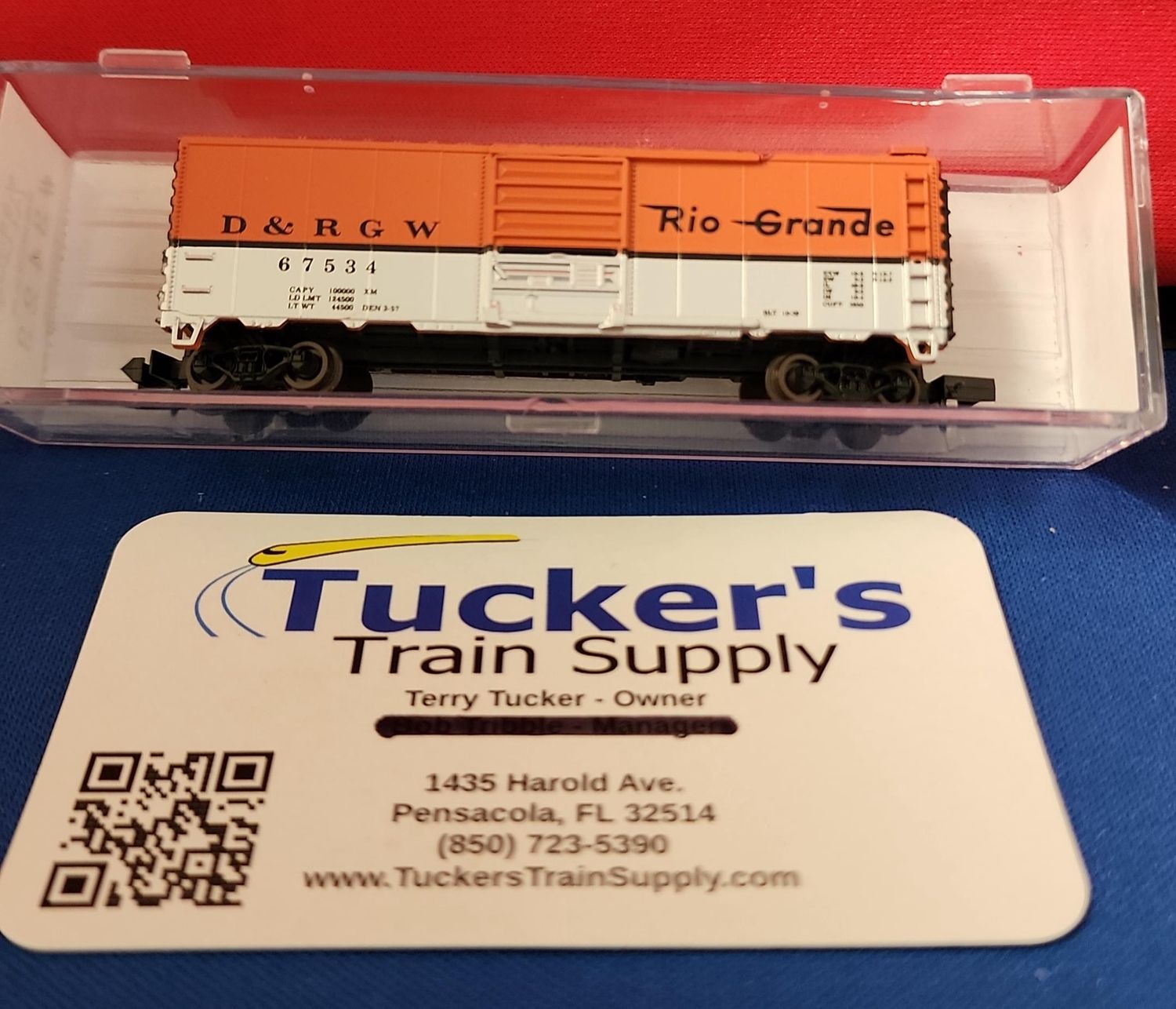 Used N Atlas 3423 42' D&amp;RGW Boxcar Road #67534