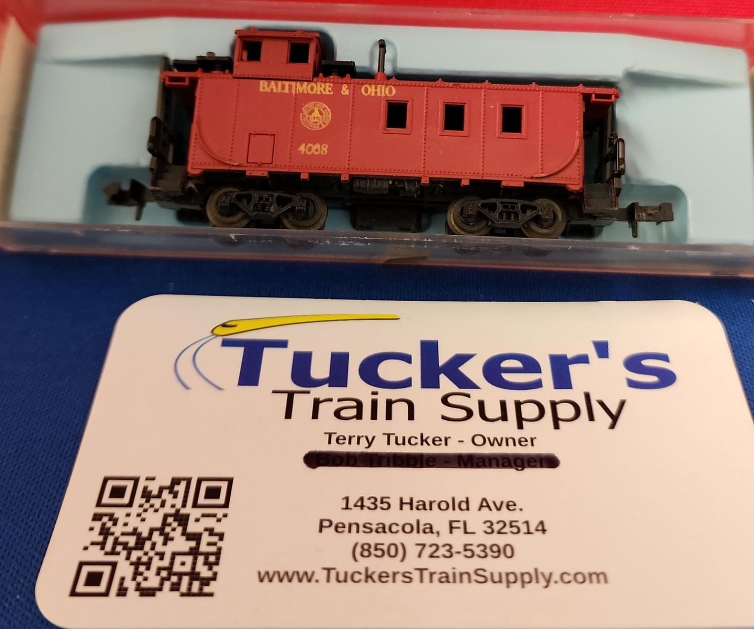 Used N Atlas 2272 B&amp;O Caboose Road #4008