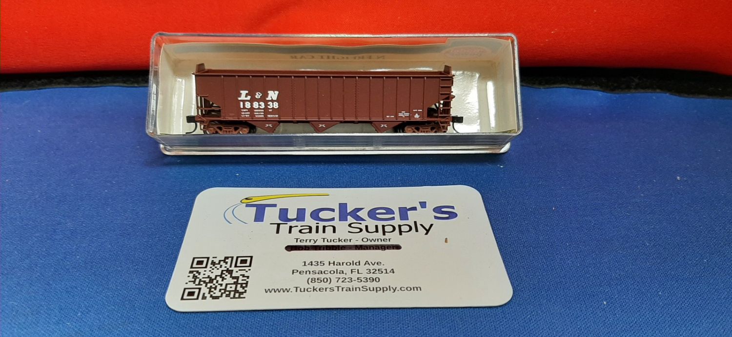 Used N Model Power L&amp;N 3-Bay Open Hopper Road #188338