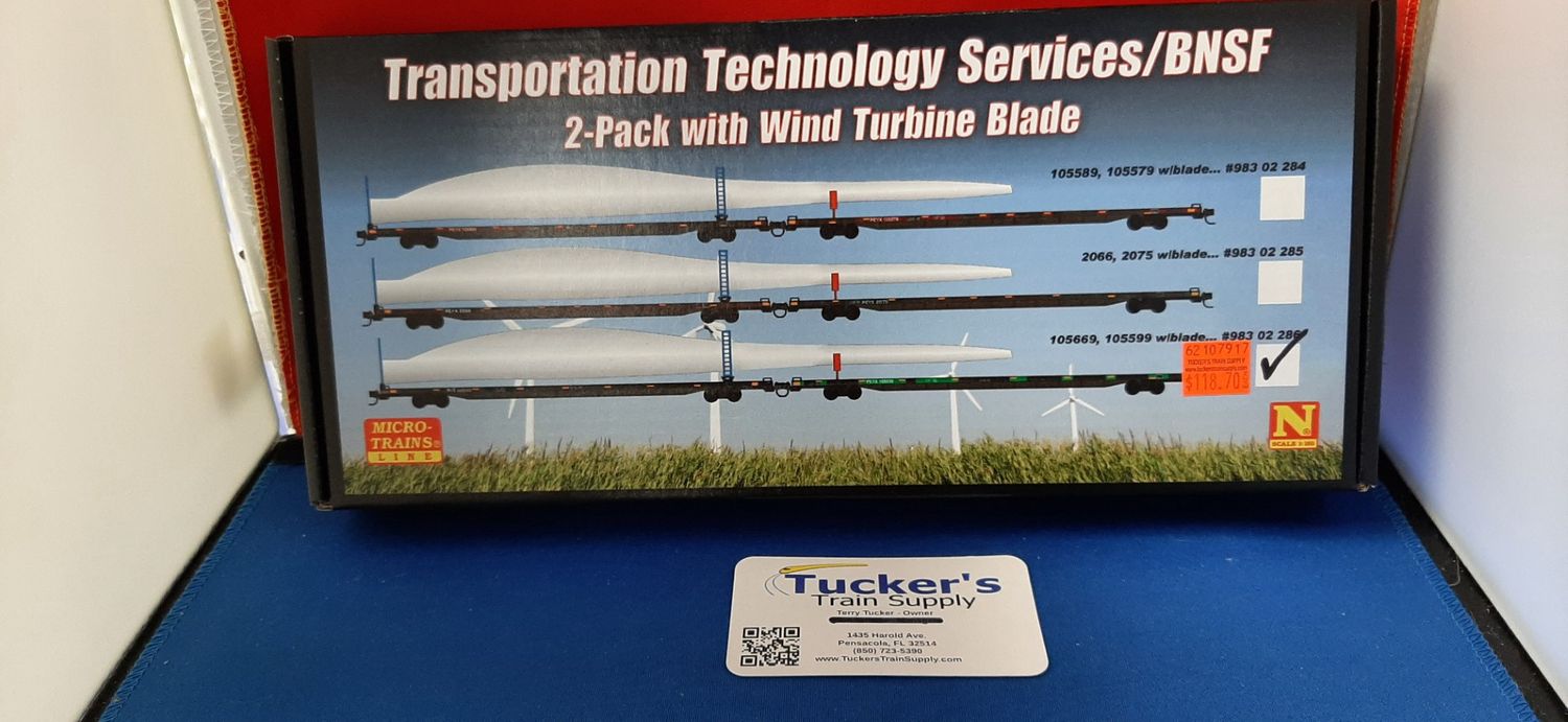 Micro-Trains N TTS/BNSF Wind Turbine Consist #3