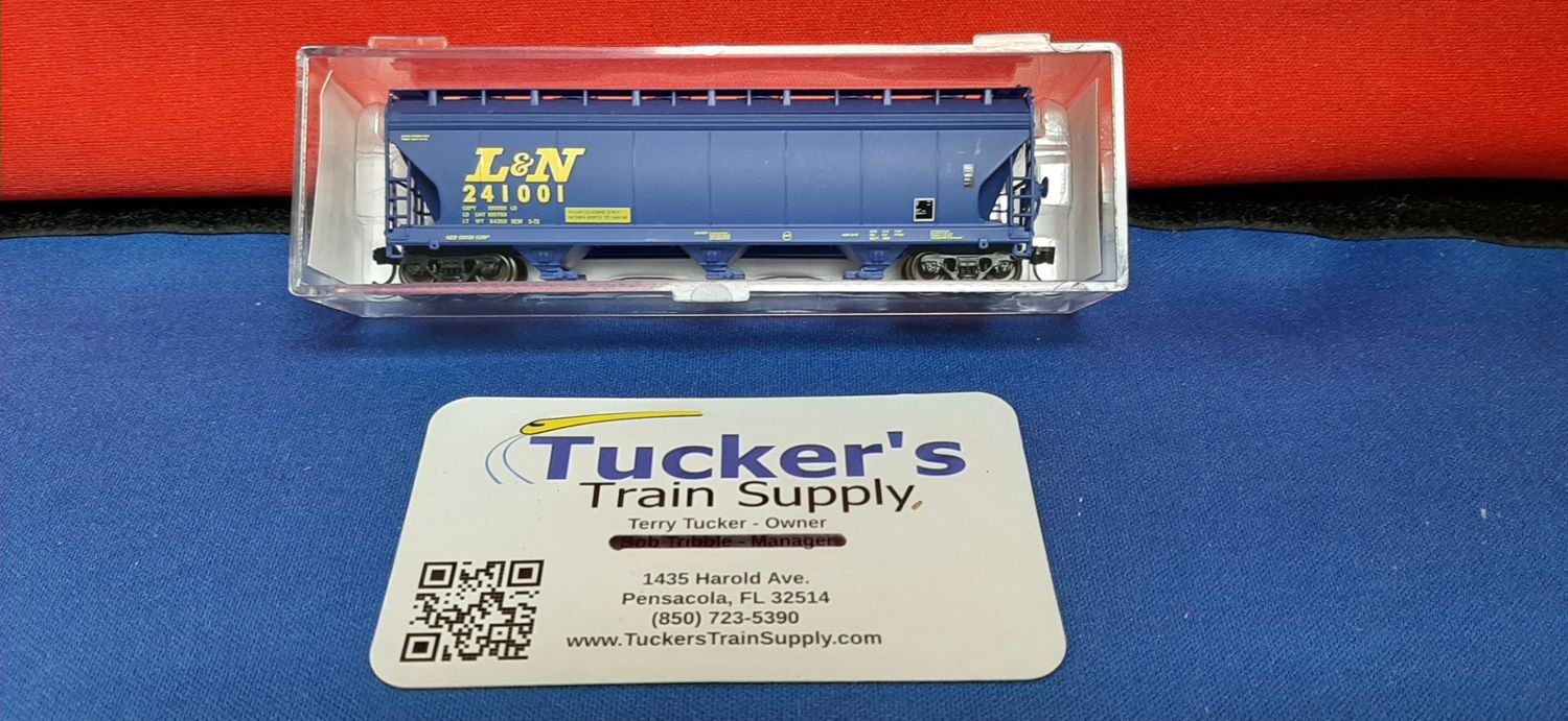 Used N PWRS L&amp;N 3-Bay 4650 Covered Hopper Road #241001