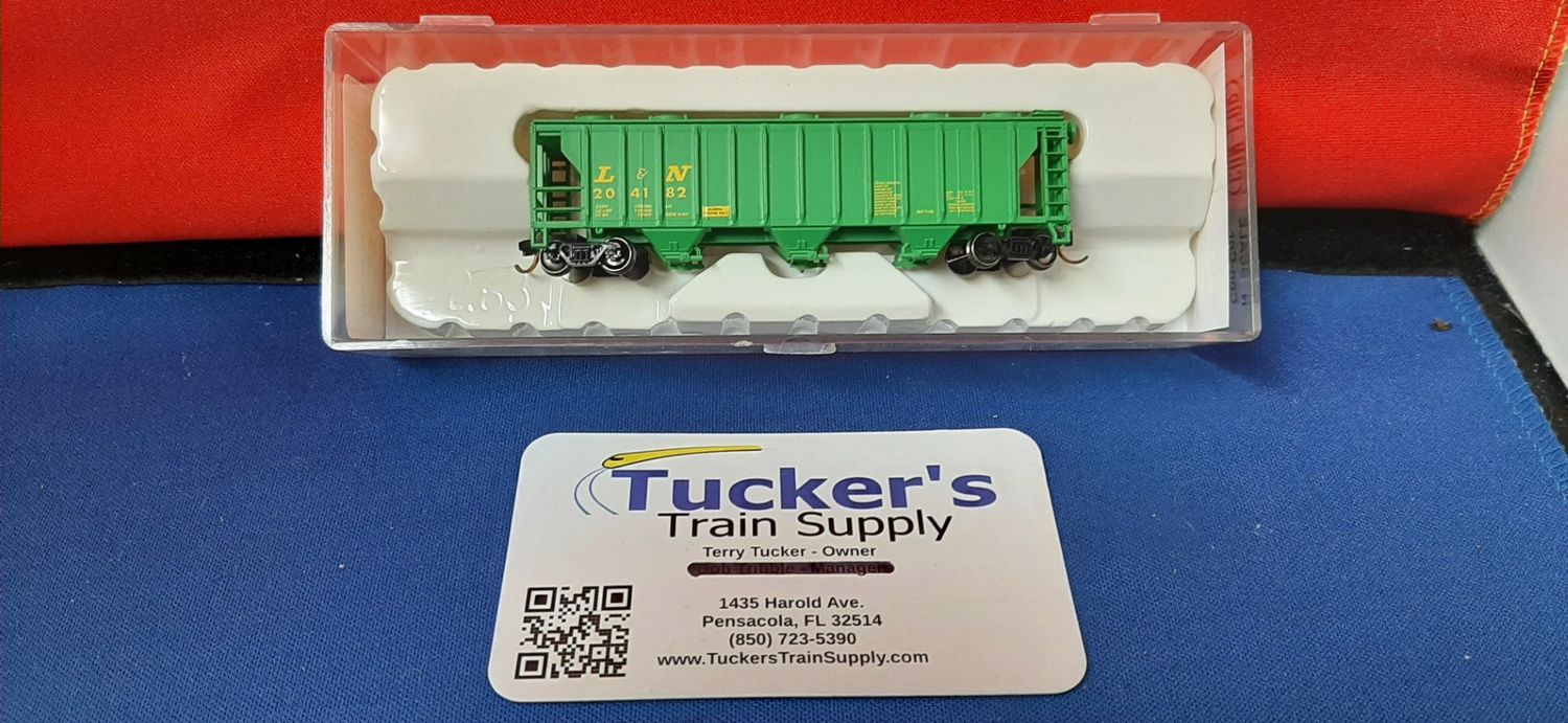Used N Con-Cor 0001-001770 L&amp;N 3-Bay Covered Hopper Road #204182