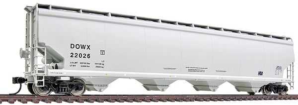 Used HO Walthers 932-7163 National 6200 Plastic Pellet Hopper Road #DOWX 22026