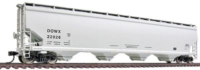 Used HO Walthers 932-7163 National 6200 Plastic Pellet Hopper Road #DOWX 22026