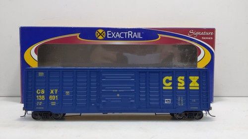 Used HO ExactRail EPS-90309-5 CSXT Chessie System PS 5277 Waffle Side Boxcar Road #CSX 138691