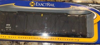 Used HO ExactRail EPS-90352-1 GFSX General American Marks Company Gunderson 7466 Composite Side Wood Chip Car Road #GFSX 4439
