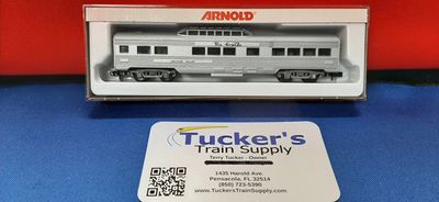 Used N Rivarossi Rio Grande "Silver Shop"  Passenger Car w/ Dome