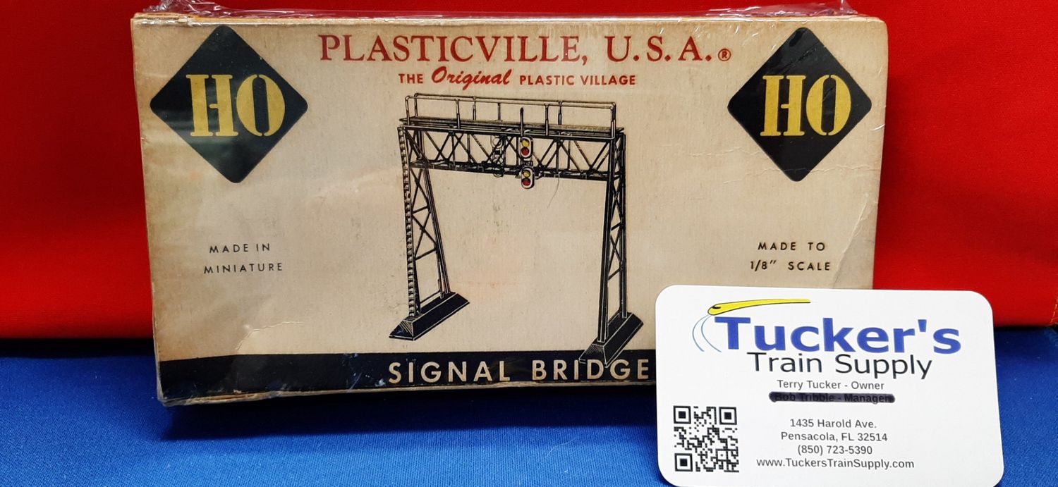 Used HO Bachmann 73 Plasticville Signal Bridge Kit