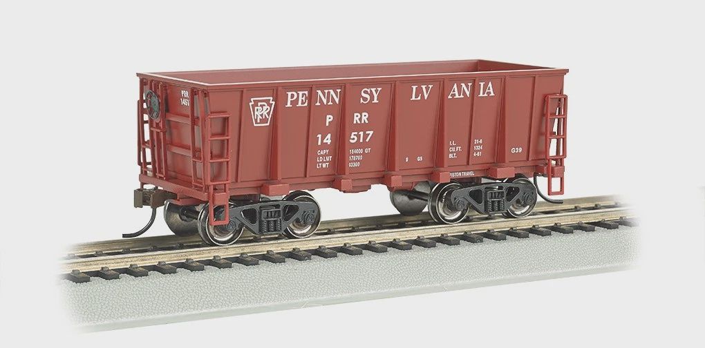 Bachmann HO PRR Ore Car Road #14517 (Red)