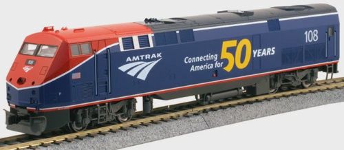 Kato HO 376115 P42 Amtrak Phase VI Road #108 w/50th Logo