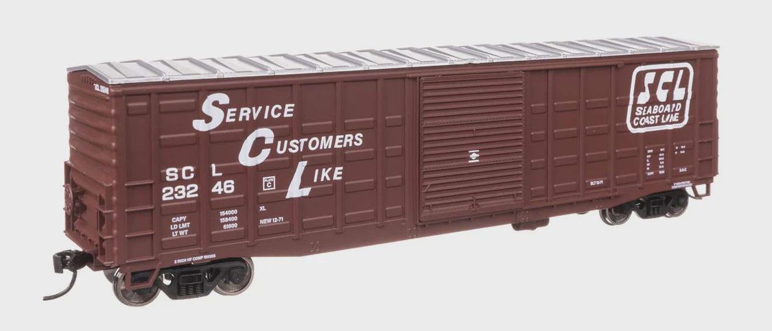 Walthers HO 910-46720 50' Waffle Side Boxcar "SCL" Road #23246