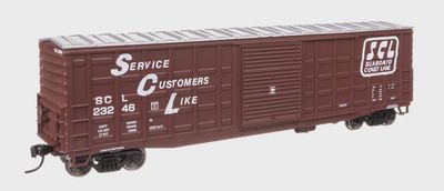 Walthers HO 910-46720 50' Waffle Side Boxcar "SCL" Road #23246