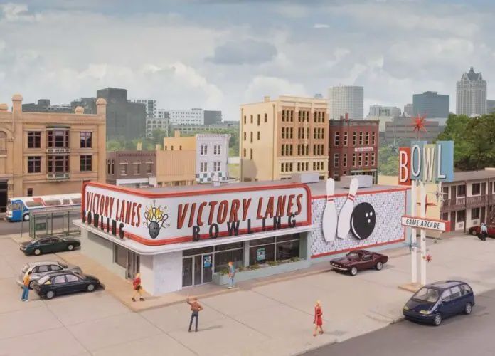 Walthers HO 933-4118 Vintage Bowling Alley Kit