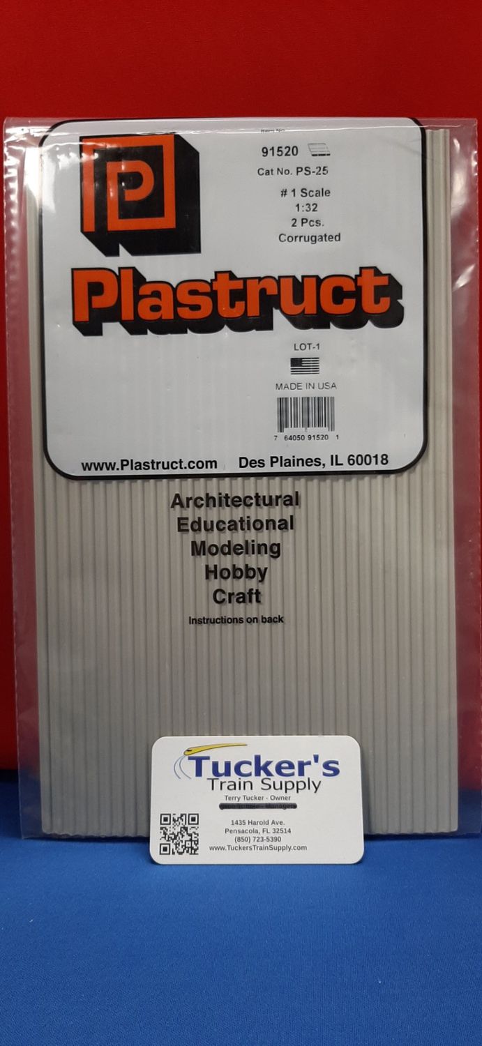 Plastruct G 91520 Corrugated Plastic Sheet (2-Pack)