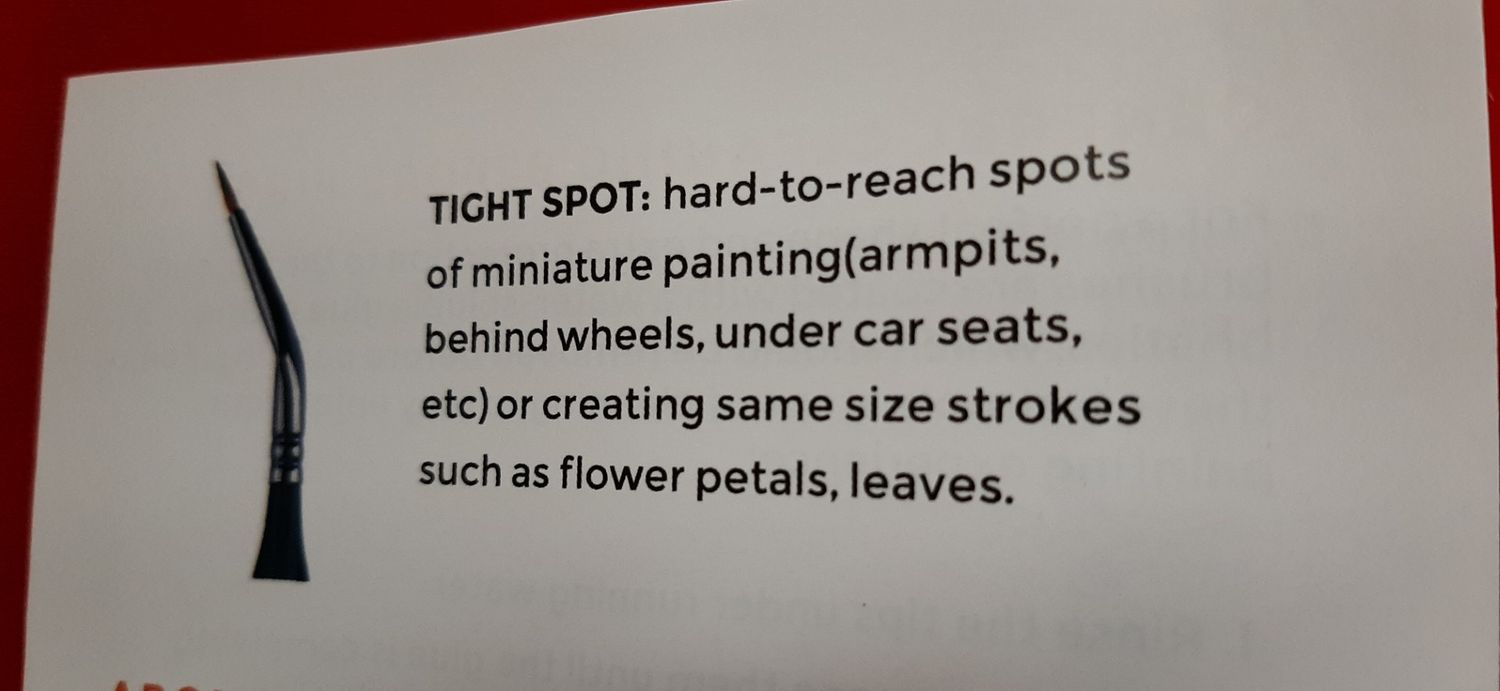 NicPro Fine Detail Paint Brush (Tight Spot/Angled)